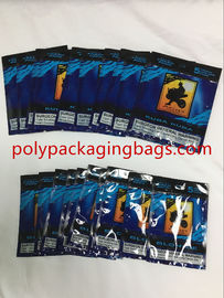 अनुकूलित मुद्रित सिगार ह्यूमिडोर बैग स्लाइड ज़िपलॉक के साथ सिगार प्लास्टिक बैग